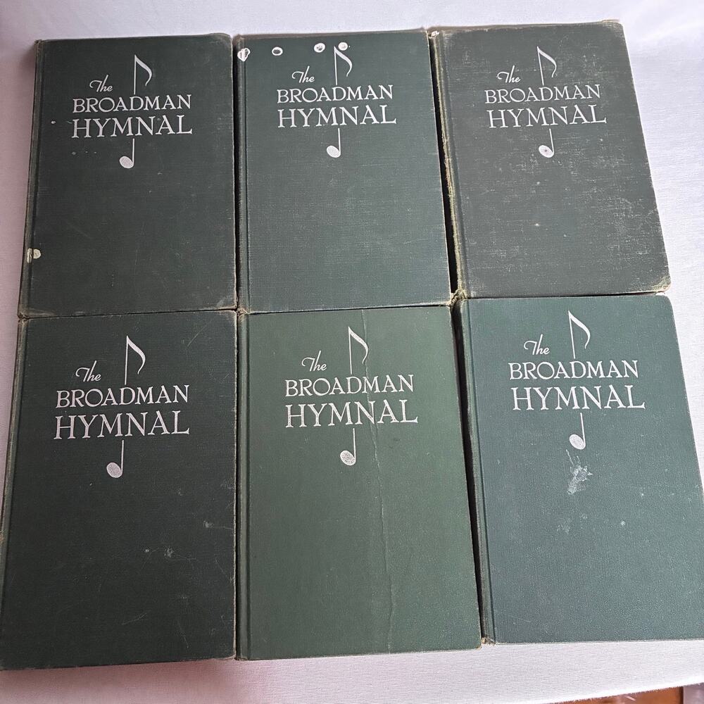 Vtg Lot of 6 The Broadman Hymnal 1940 Hardcover BB McKinney Broadman Press